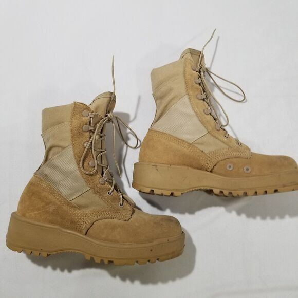 Altama Boots Men's Wrath 8' Tan Size 6R Boots Military Combat Hot Weather Vibram - Picture 1 of 7